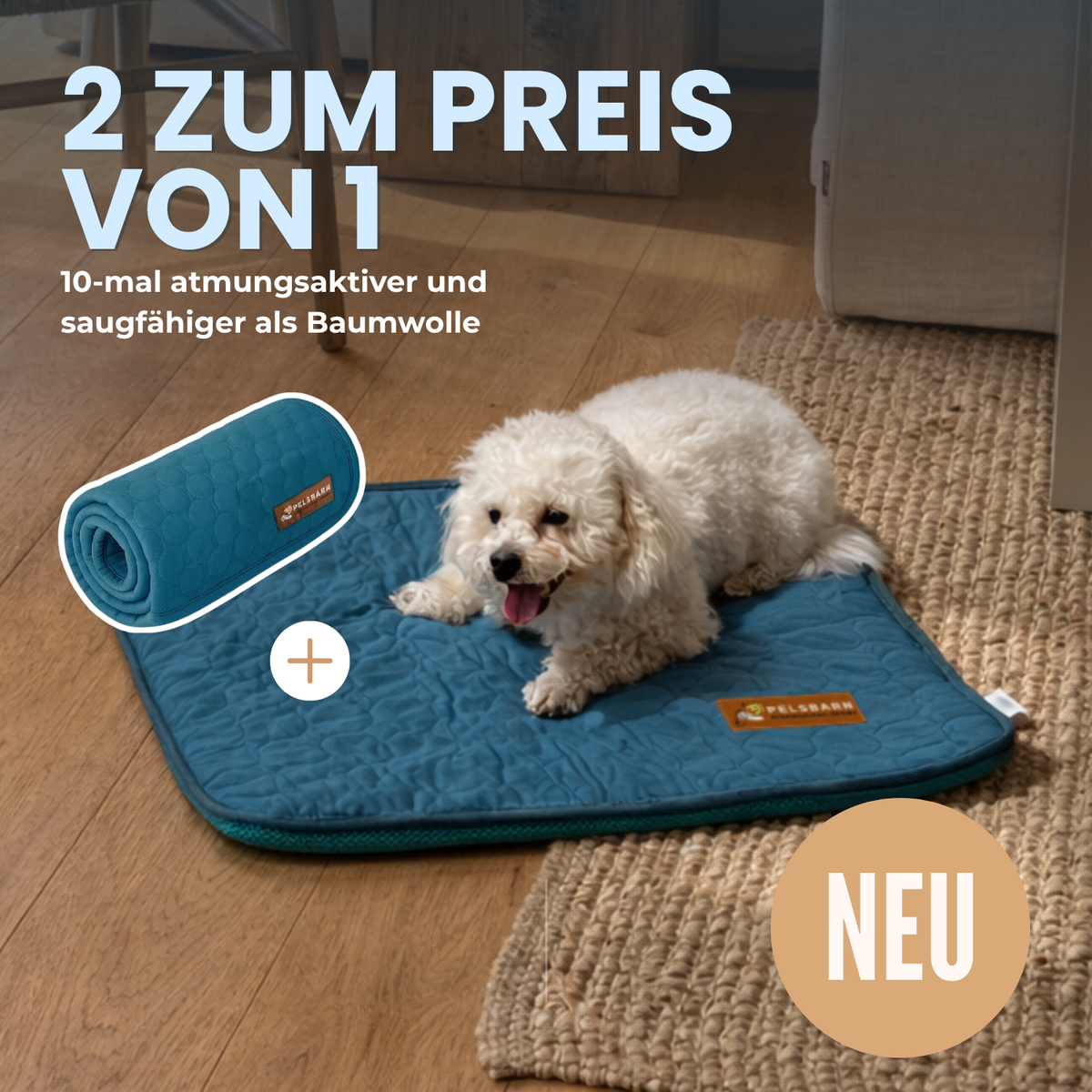 Pelsbarn Kühlmatte (1+1) Komplettes Set