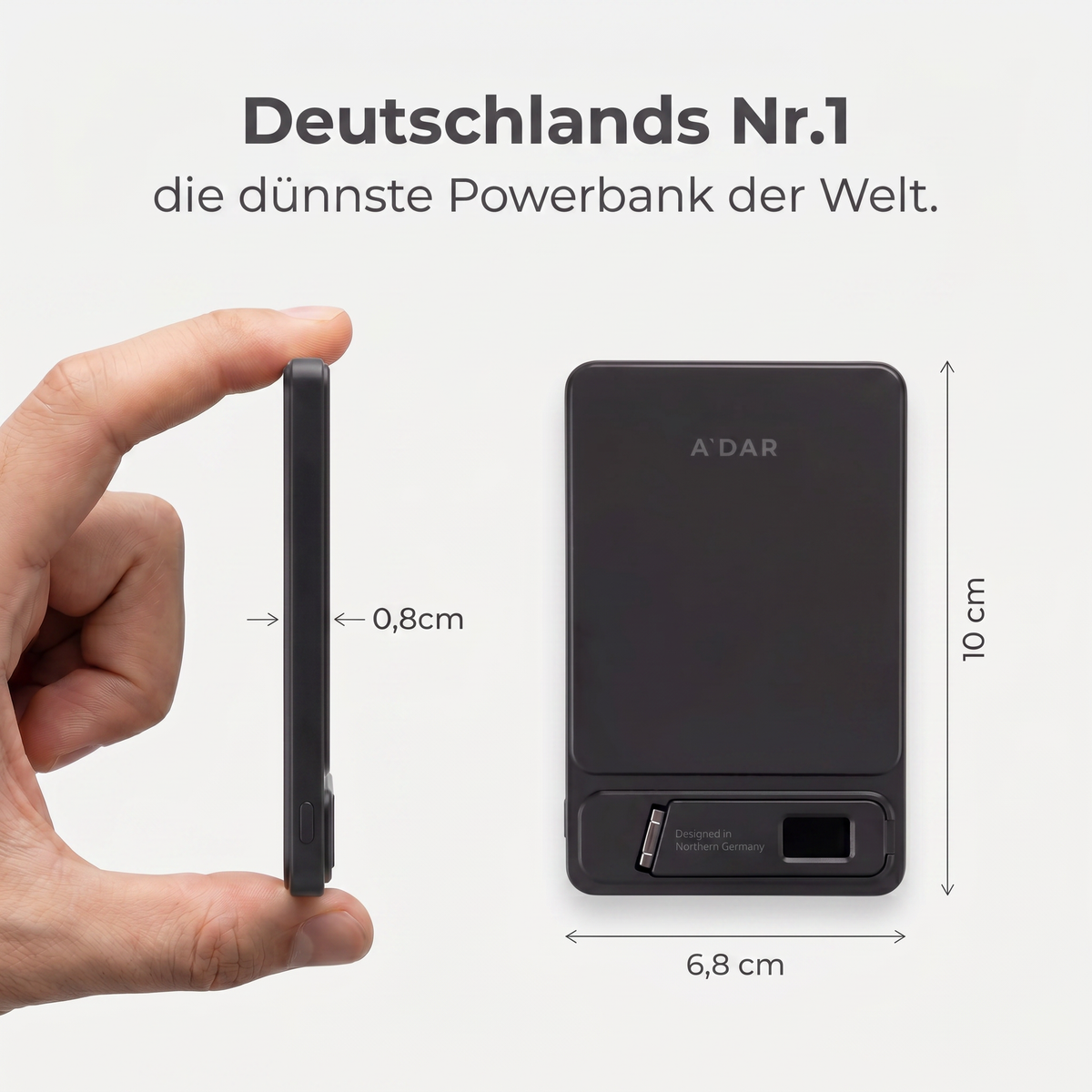 Magnetische PowerBank mit Überhitzungsschutz