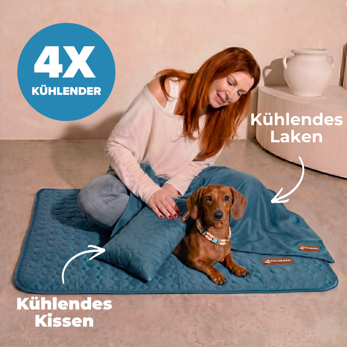 Pelsbarn Kühlmatte (1+1) Komplettes Set