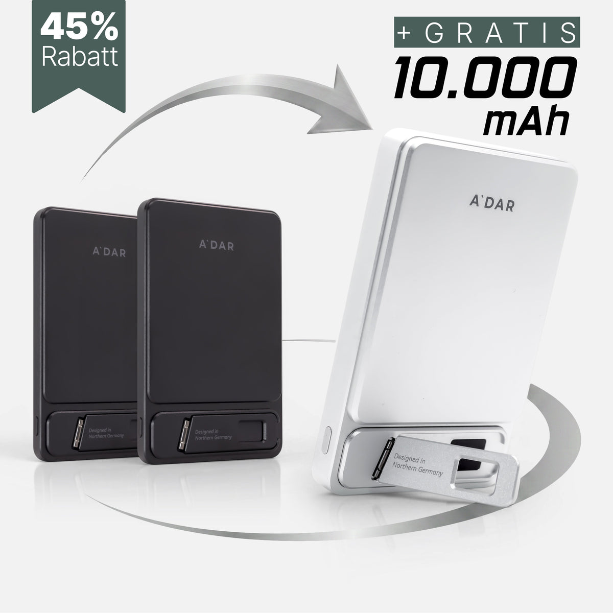 Magnetische PowerBank mit Überhitzungsschutz