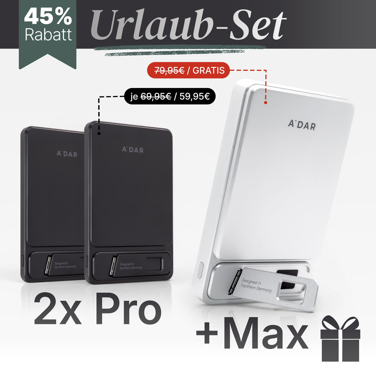 Magnetische PowerBank mit Überhitzungsschutz