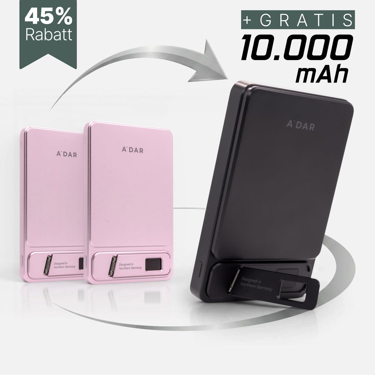 Magnetische PowerBank mit Überhitzungsschutz