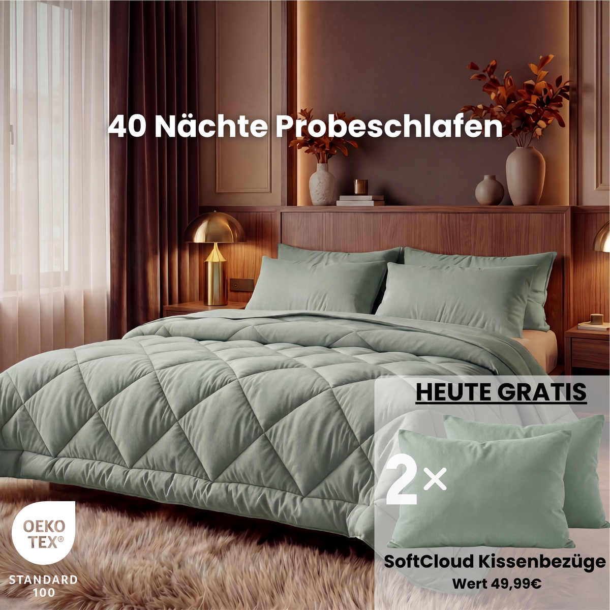 EasySleep® Decke – Die schnelltrocknende 2-in-1 Bettdecke, die Bettwäsche überflüssig macht.