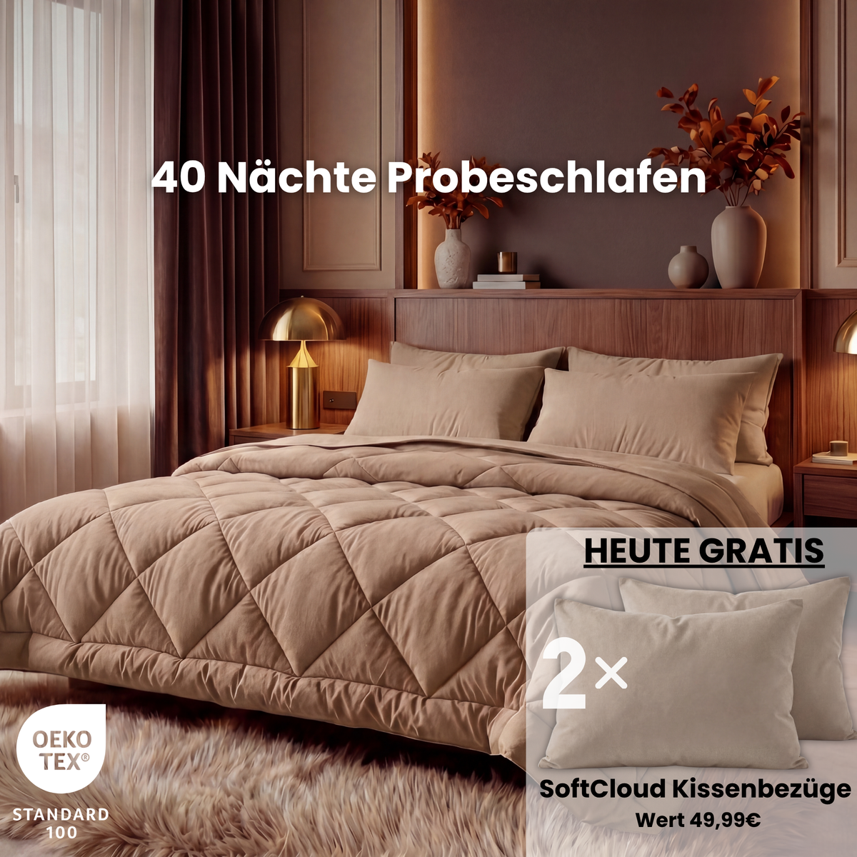 EasySleep® Decke – Die schnelltrocknende 2-in-1 Bettdecke, die Bettwäsche überflüssig macht.