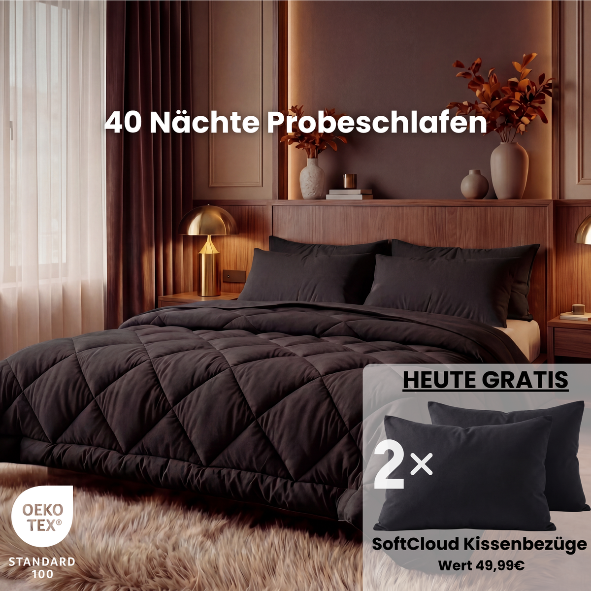 EasySleep® Decke – Die schnelltrocknende 2-in-1 Bettdecke, die Bettwäsche überflüssig macht.