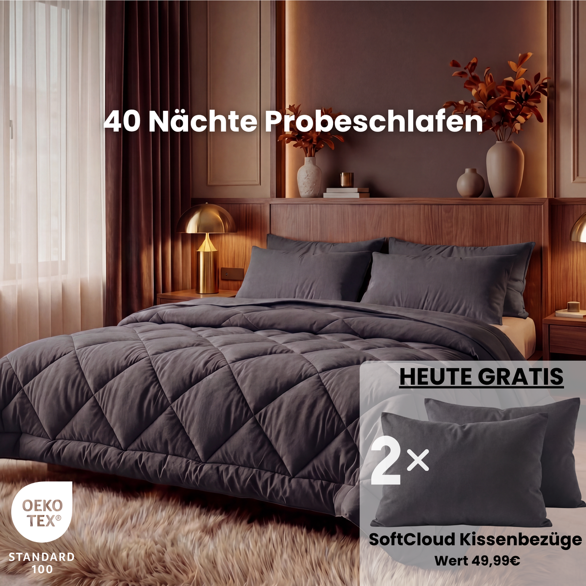 EasySleep® Decke – Die schnelltrocknende 2-in-1 Bettdecke, die Bettwäsche überflüssig macht.