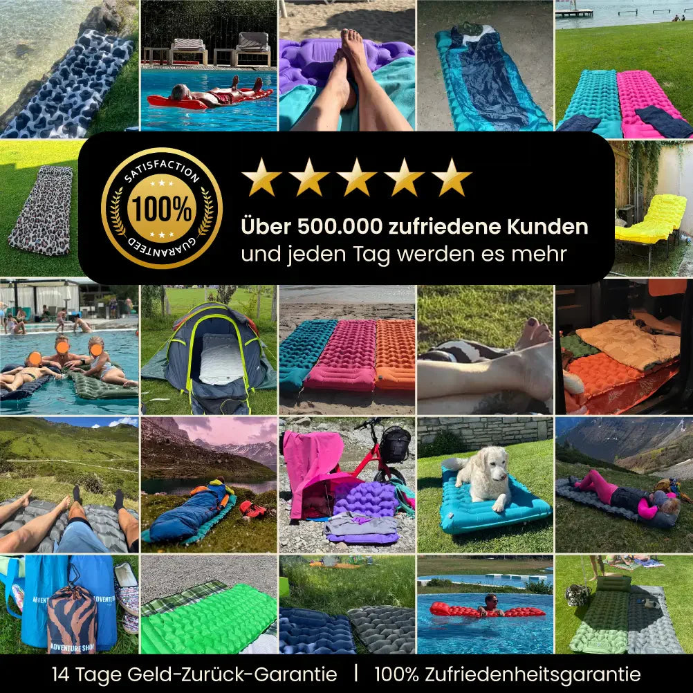 Ultraleichte & kompakte Isomatte | Perfekt für unterwegs