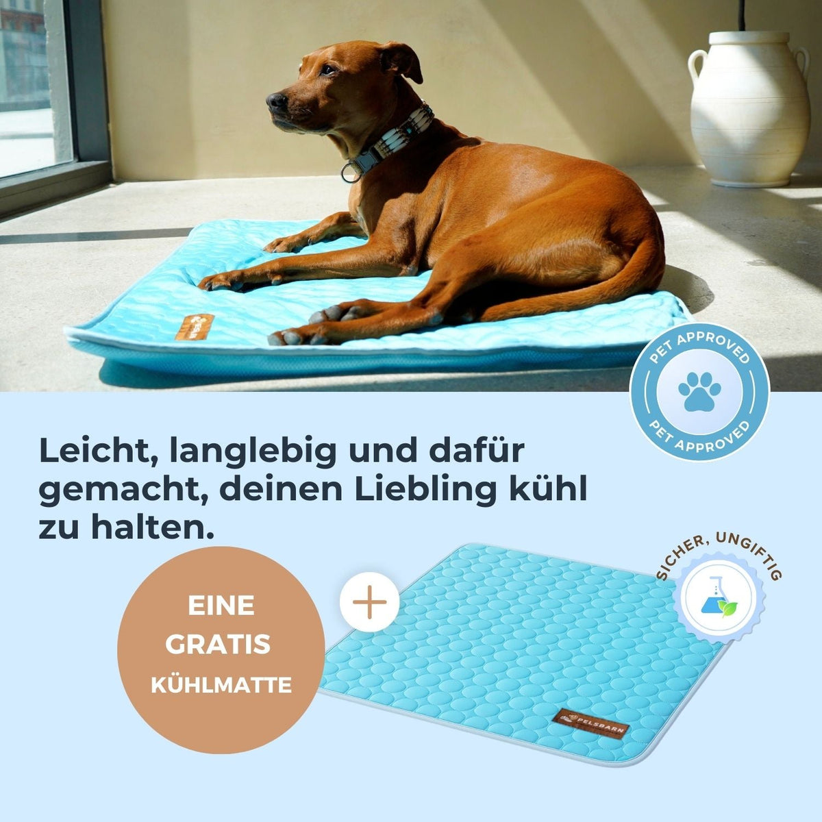 Pelsbarn Kühlmatte (1+1) Komplettes Set