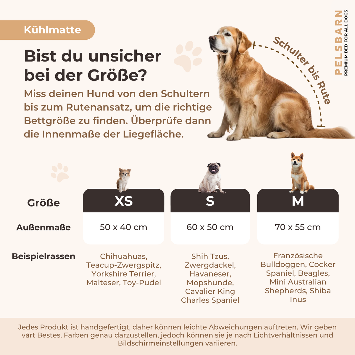 Pelsbarn Kühlmatte (1+1) Komplettes Set