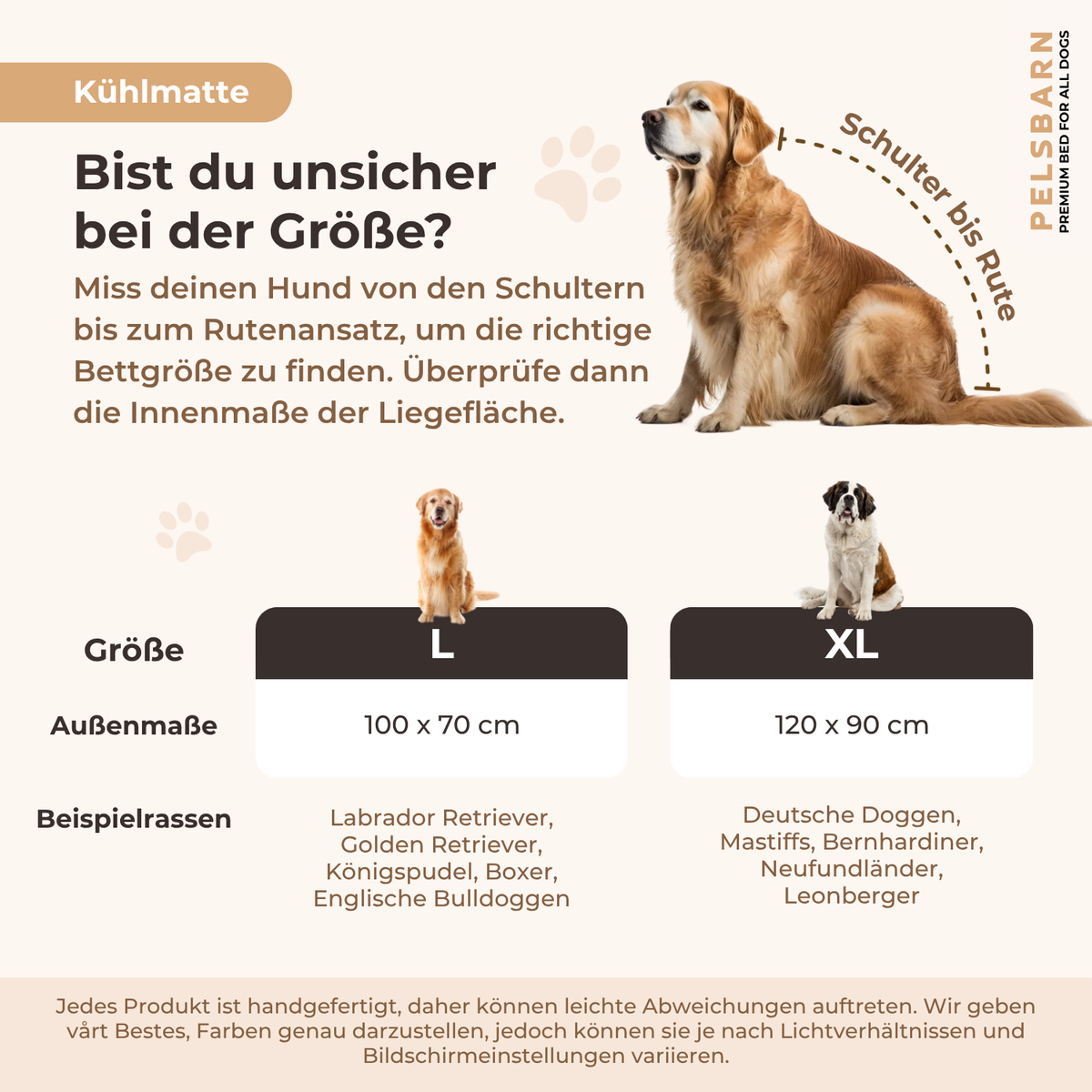 Pelsbarn Kühlmatte (1+1) Komplettes Set