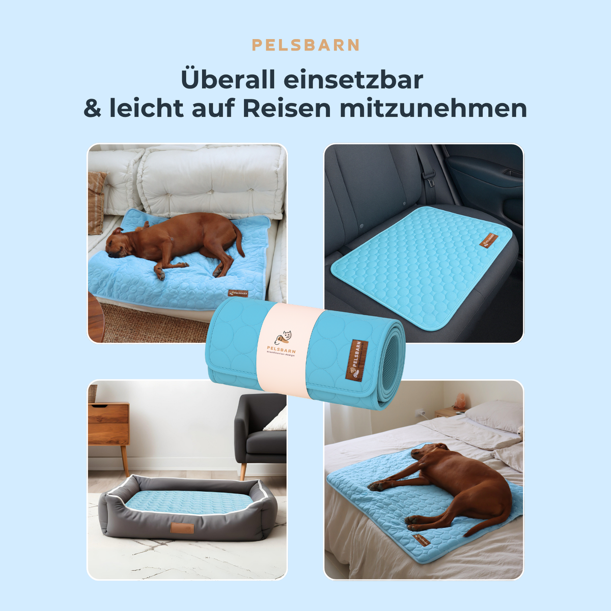 Pelsbarn Kühlmatte (1+1) Komplettes Set
