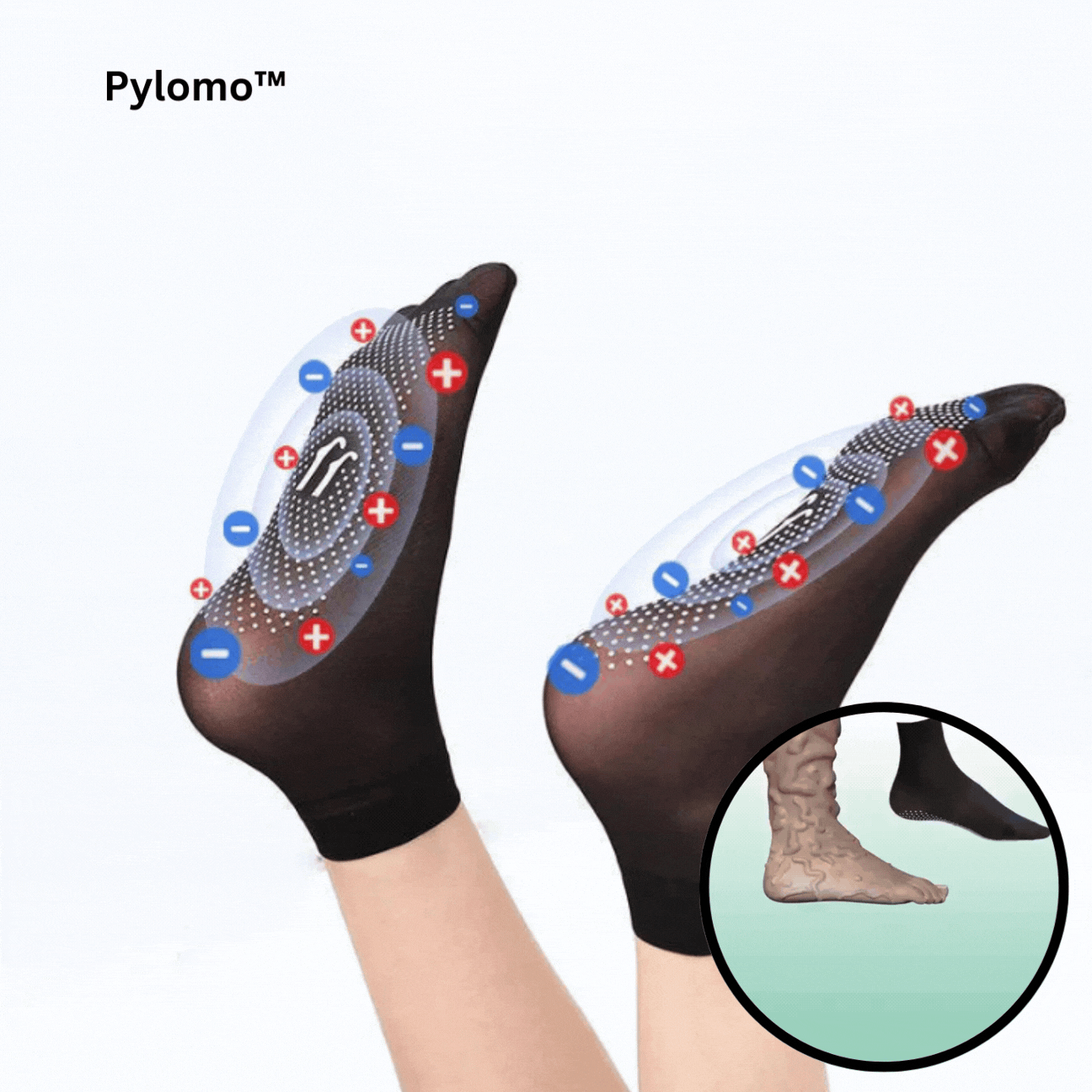 Pylomo™ Tourmaline Ionic Body Shaping Stretch-Socken | 1+2 Gratis!