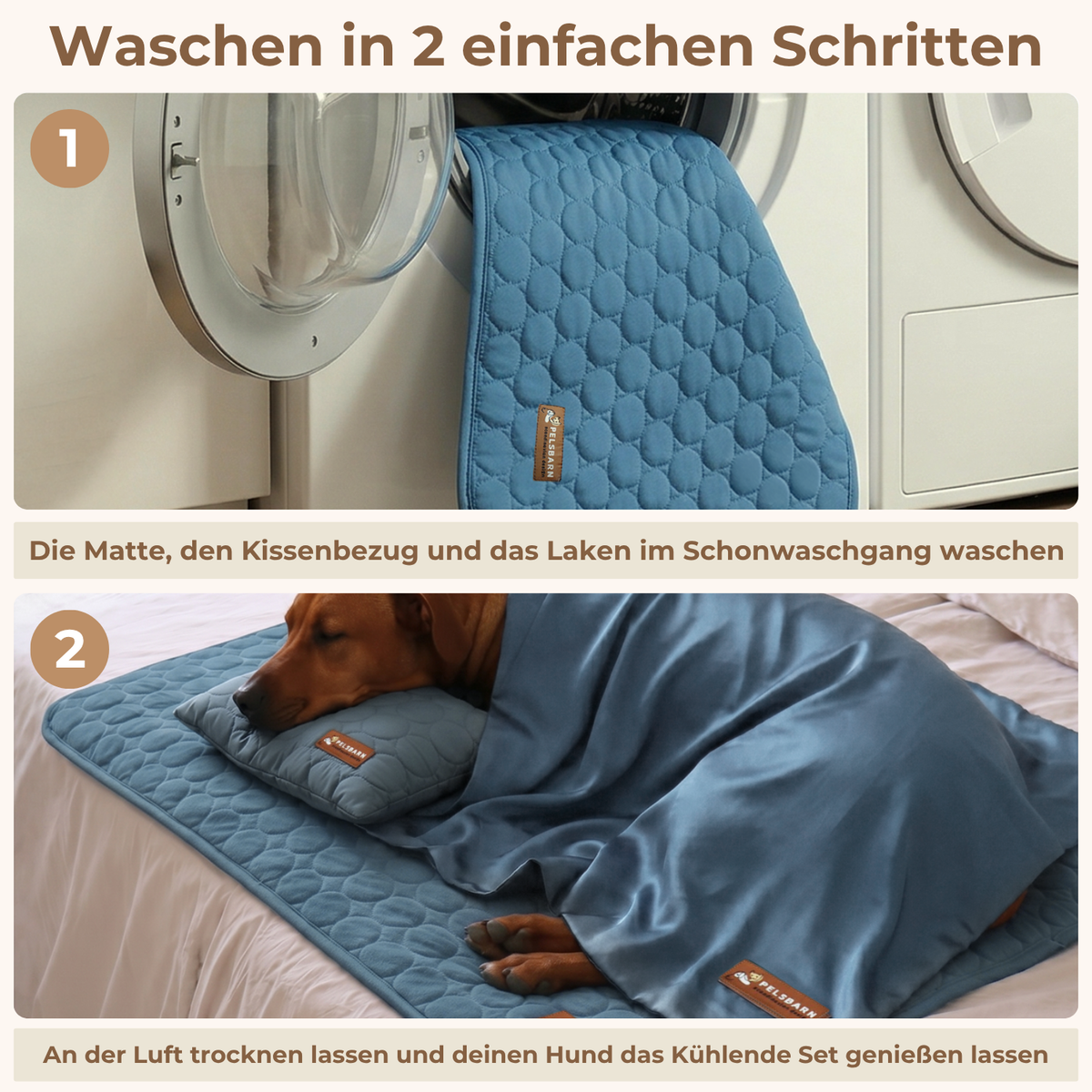 Pelsbarn Kühlmatte (1+1) Komplettes Set