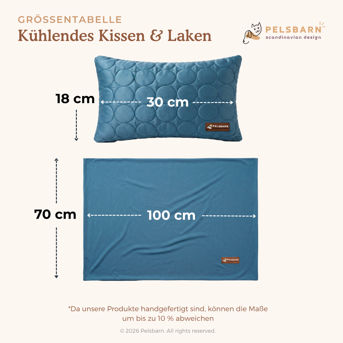 Pelsbarn Kühlmatte (1+1) Komplettes Set