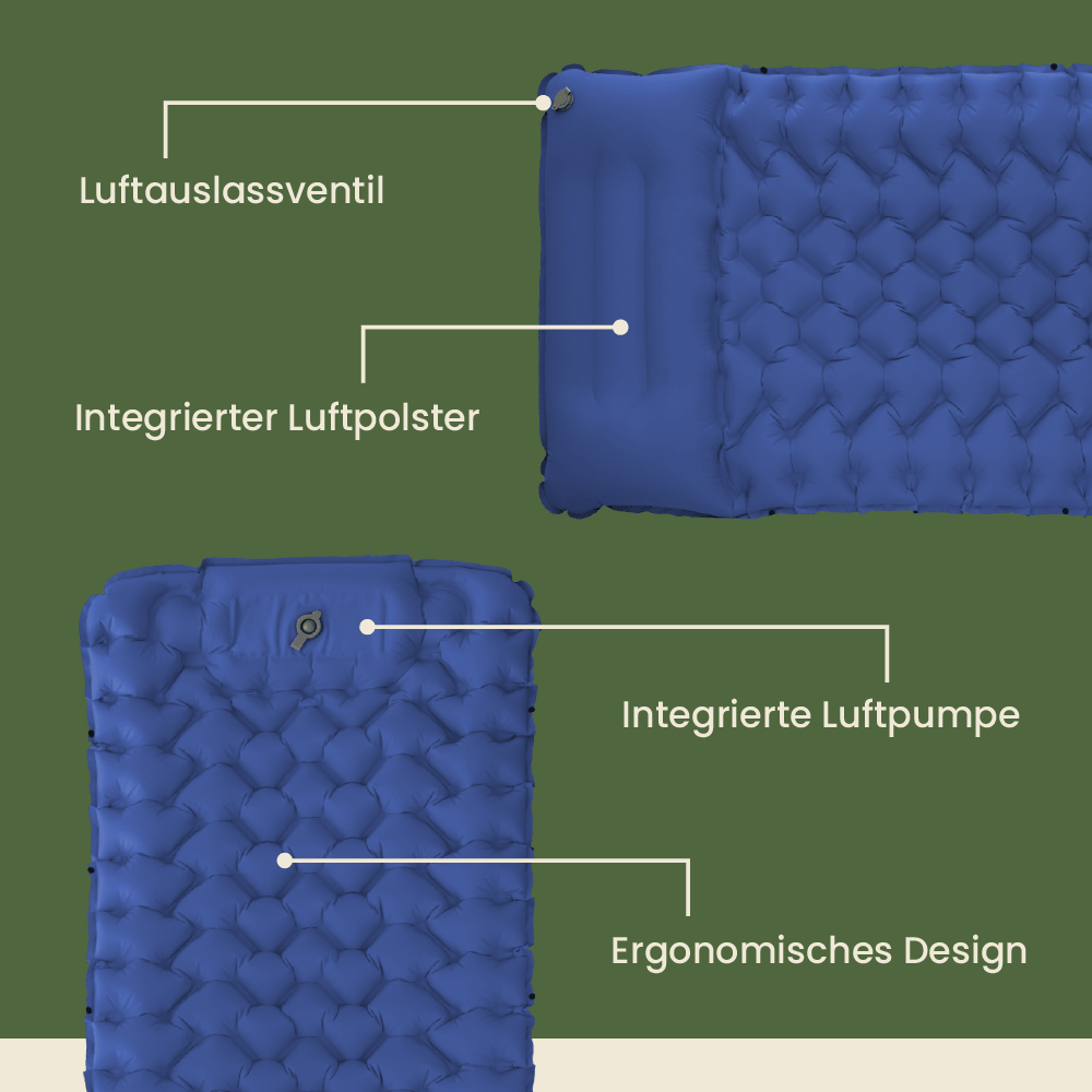 Ultraleichte & kompakte Isomatte | Perfekt für unterwegs