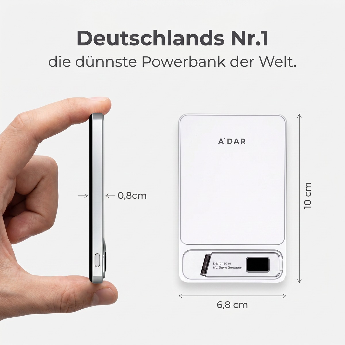 Magnetische PowerBank mit Überhitzungsschutz
