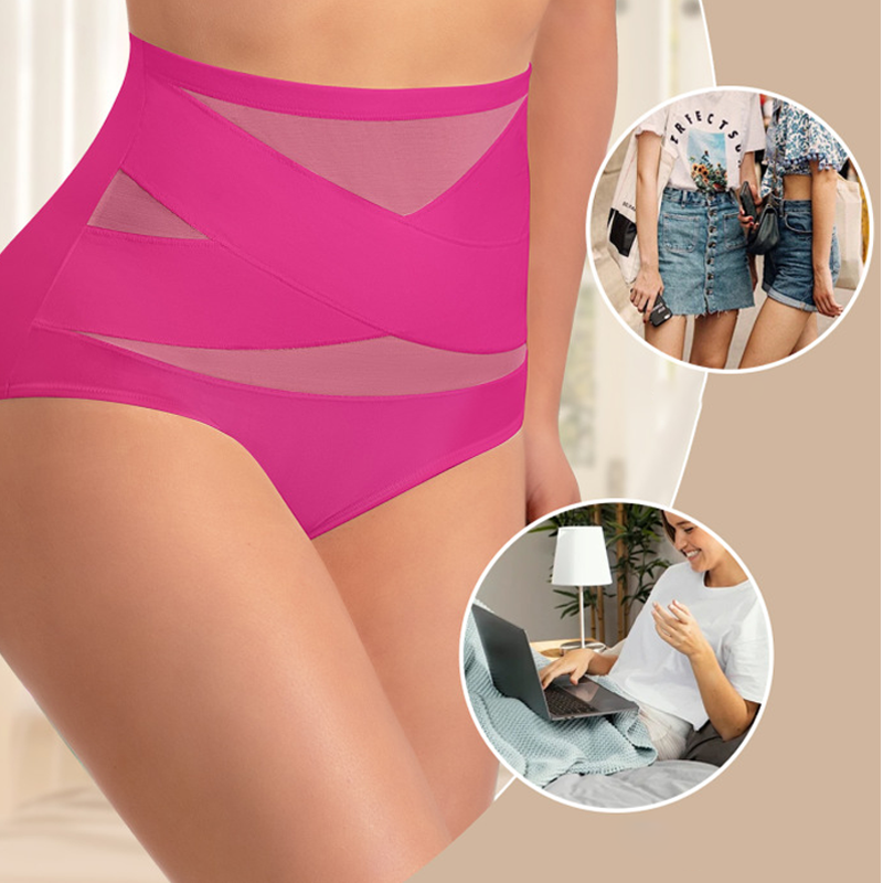 🌸Letzter Tag – 1 kaufen, 2 gratis dazu!✨ Hoch taillierte Formhose in Übergröße mit Bauchstraffung