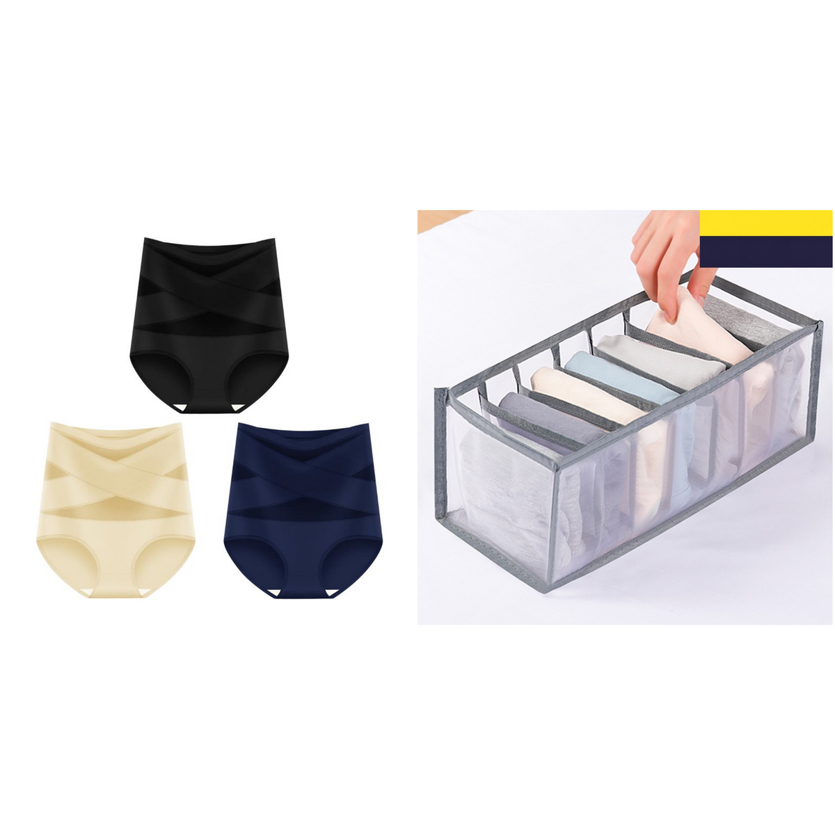 🌸Letzter Tag – 1 kaufen, 2 gratis dazu!✨ Hoch taillierte Formhose in Übergröße mit Bauchstraffung