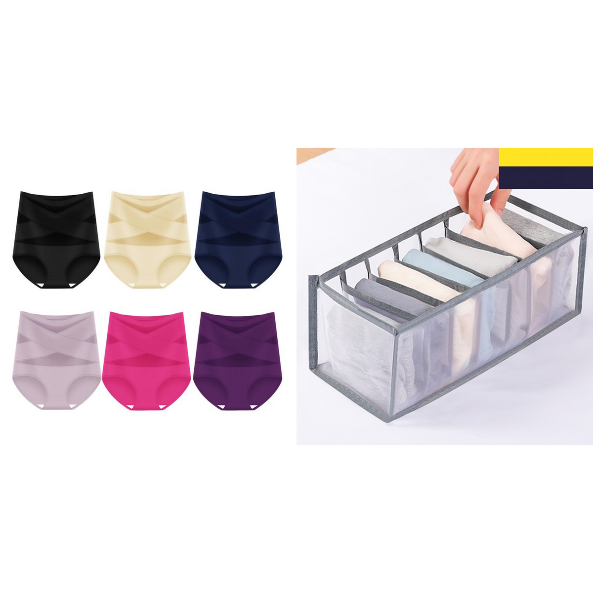🌸Letzter Tag – 1 kaufen, 2 gratis dazu!✨ Hoch taillierte Formhose in Übergröße mit Bauchstraffung
