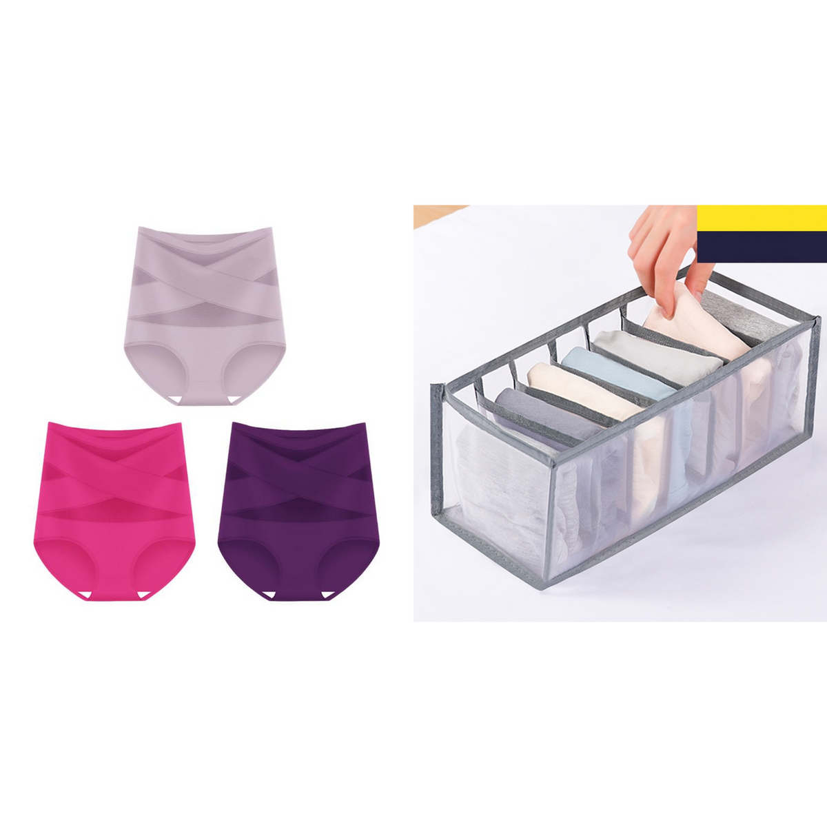 🌸Letzter Tag – 1 kaufen, 2 gratis dazu!✨ Hoch taillierte Formhose in Übergröße mit Bauchstraffung